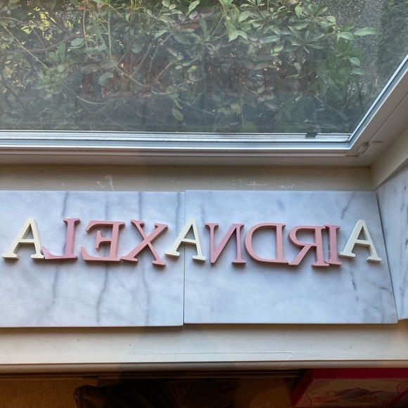 Wooden letters “Alexandria” or “Alexandra - Picture 2 of 5